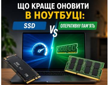 Що краще оновити в ноутбуці: SSD чи оперативну пам’ять